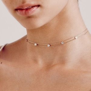 Chloe + Isabel Rose Gold Bijoux Choker Necklace
